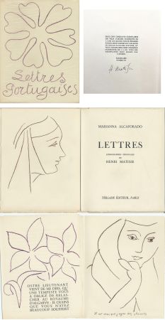 Libro Illustrato Matisse - M. ALCAFORADO : LETTRES PORTUGAISES. Lithographies originales de Henri Matisse (1946)