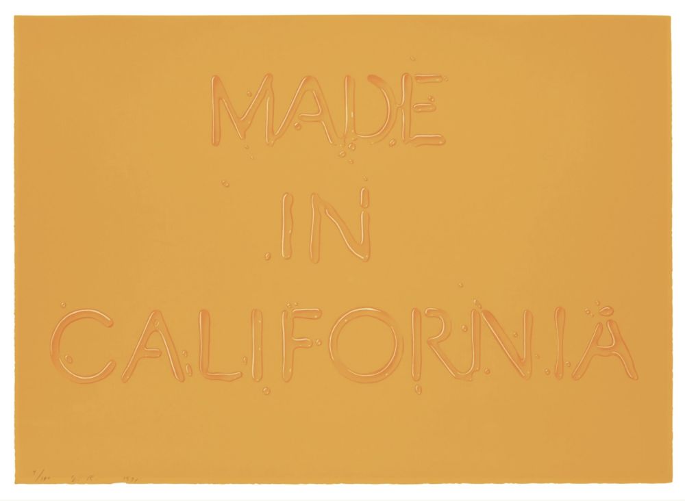 Serigrafia Ruscha - Made in California