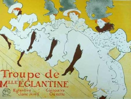 Litografia Toulouse-Lautrec - Mademoiselle Eglantine