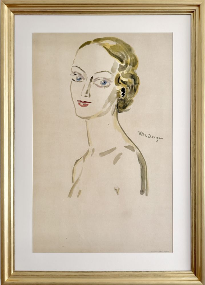Litografia Van Dongen - Mademoiselle Paris