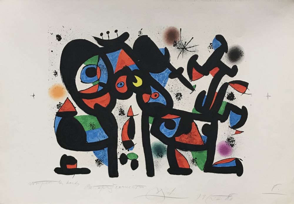 Litografia Miró - Magie Blanche I