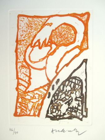 Acquatinta Alechinsky - Maint corps des chambres 1