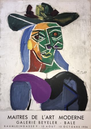 Litografia Picasso - Maitres de l’ Art Moderne – Galerie Beyeler Basel