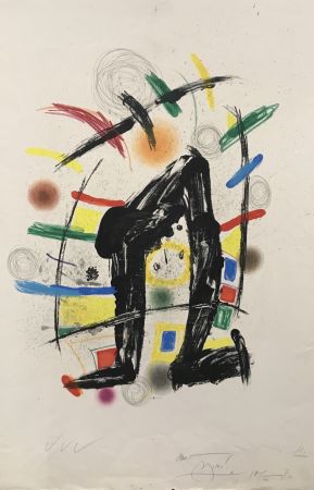 Litografia Miró - Malabarista