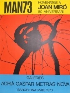 Litografia Miró - MAN 73 