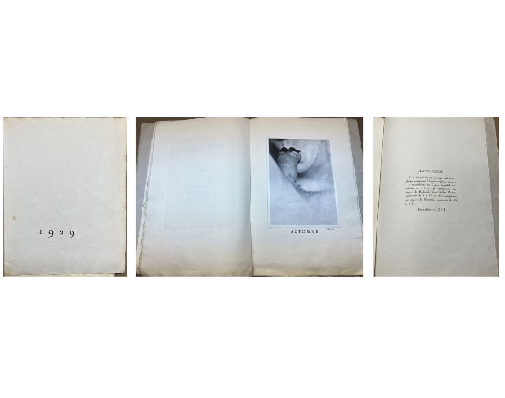 Libro Illustrato Ray - MAN RAY - Louis ARAGON - Benjamin PERET. 1929 avec quatre photographies… (1929).