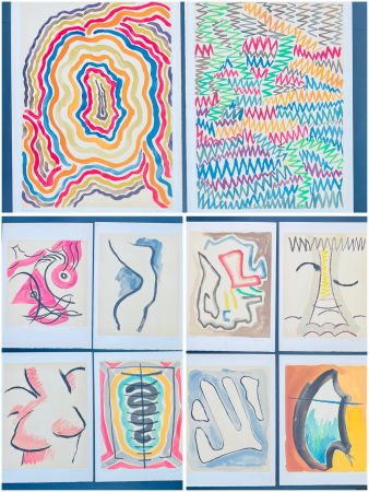 Litografia Ray - Man Ray (1890–1976) - Complete set of ten lithographs in colors on wove paper - 1971