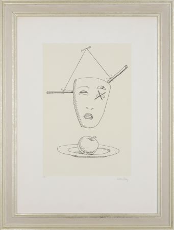 Litografia Ray - Man Ray (1890–1976) - Maschere - Lithograph on paper