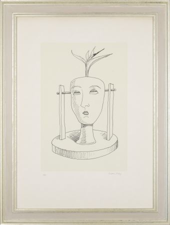Litografia Ray - Man Ray (1890–1976) - Maschere - Lithograph on paper