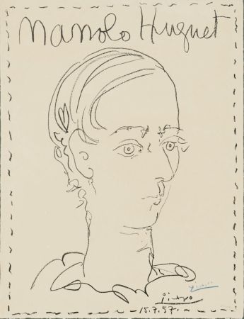 Litografia Picasso - Manolo Huguet