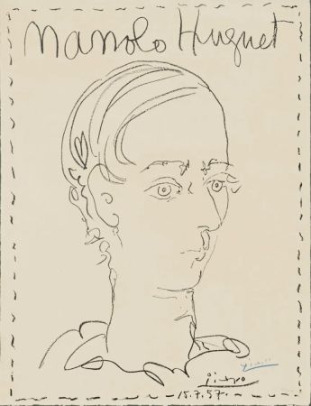 Litografia Picasso - Manolo Huguet