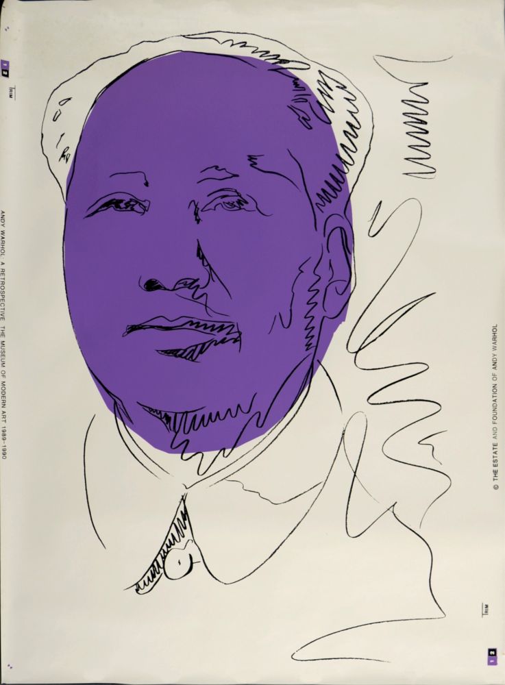 Serigrafia Warhol - Mao, 1989 - Very large!