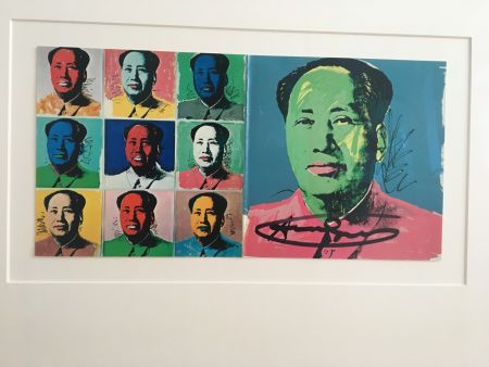Litografia Warhol - Mao Announcement