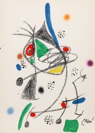 Litografia Miró - Maravillas con Variaciones Acrosticas en el jardin de Miro (Number 6)