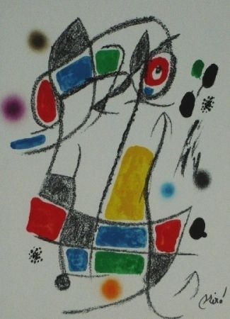Litografia Miró - Maravillas con Variaciones Acrósticas en El Jardín