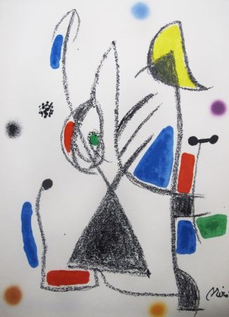 Litografia Miró - Maravillas con variaciones acrósticas en el jardín de Miró - 16