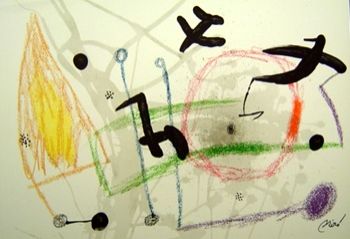 Litografia Miró - Maravillas Con Variaciones Acrósticas En El Jardín De Miró n.5