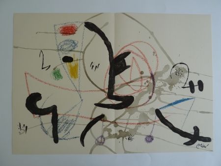Litografia Miró - Maravillas XI