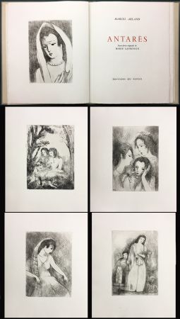 Libro Illustrato Laurencin - Marcel Arland. ANTARES. Ex. avec suite supllémentaire des gravures (1944).
