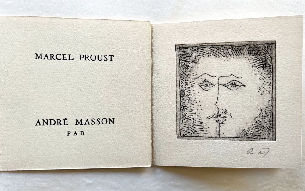 Libro Illustrato Masson - Marcel PROUST et André MASSON. 