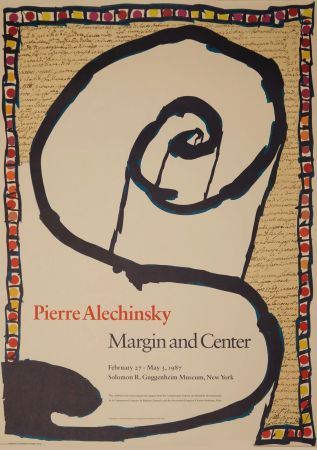 Litografia Alechinsky - Margin & Center Guggenheim NY