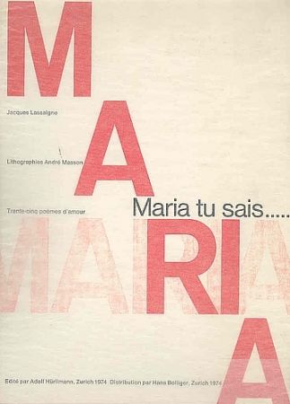 Libro Illustrato Masson - Maria, tu sais