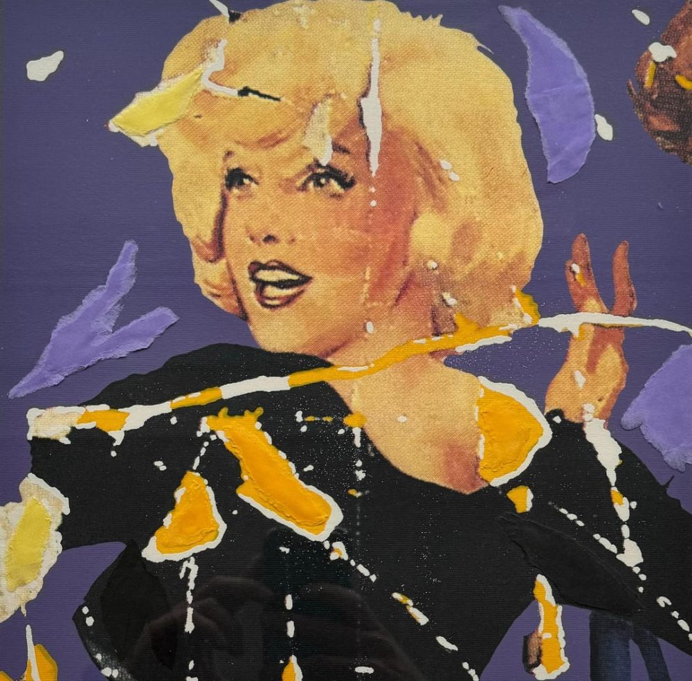 Serigrafia Rotella - Marilyn, I Volti V 