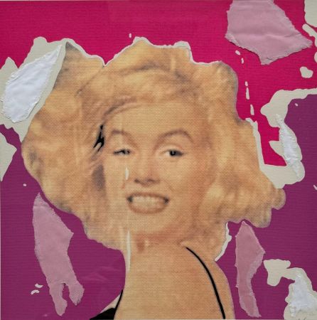 Serigrafia Rotella - Marilyn, I Volti VI 