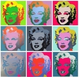 Serigrafia Warhol - Marilyn Monroe - 10 silkscreens