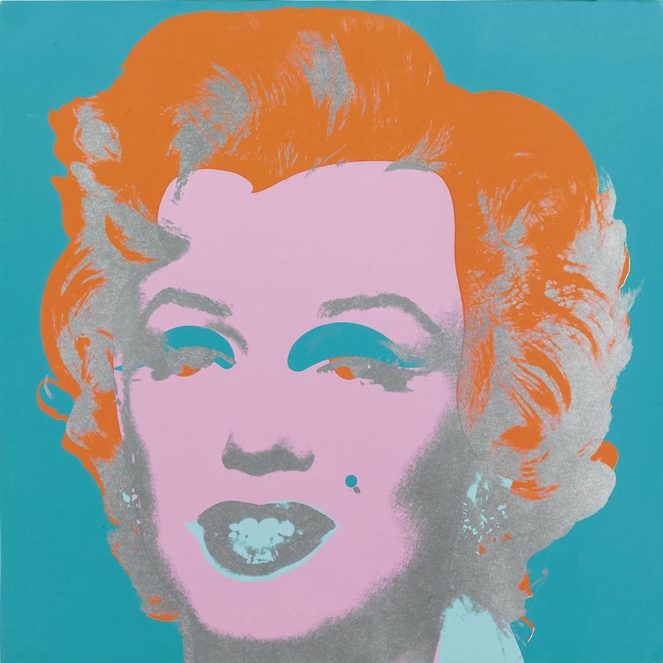 Serigrafia Warhol - Marilyn Monroe (FS II.29) (Blue/Orange)