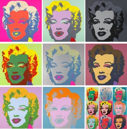 Litografia Warhol (After) - Marilyn (Sunday B. Morning portfolio)