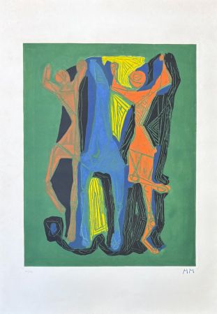 Incisione Marini - Marino Marini (1901-1980) - MARINO FROM GOETHE - Color etching and aquatint - 1979