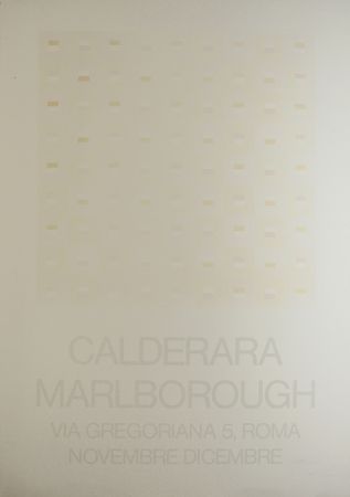 Serigrafia Calderara - Marlborough (SIGNED silkscreen exhibition poster on fine paper)
