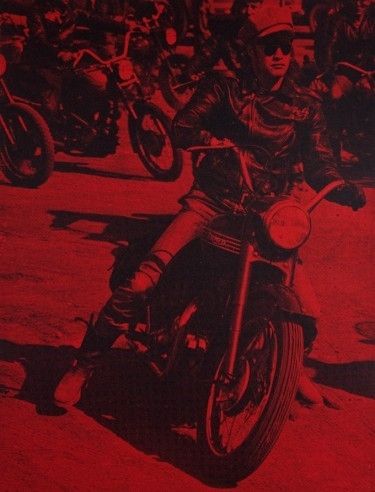 Serigrafia Young - Marlon Brando (Bike)
