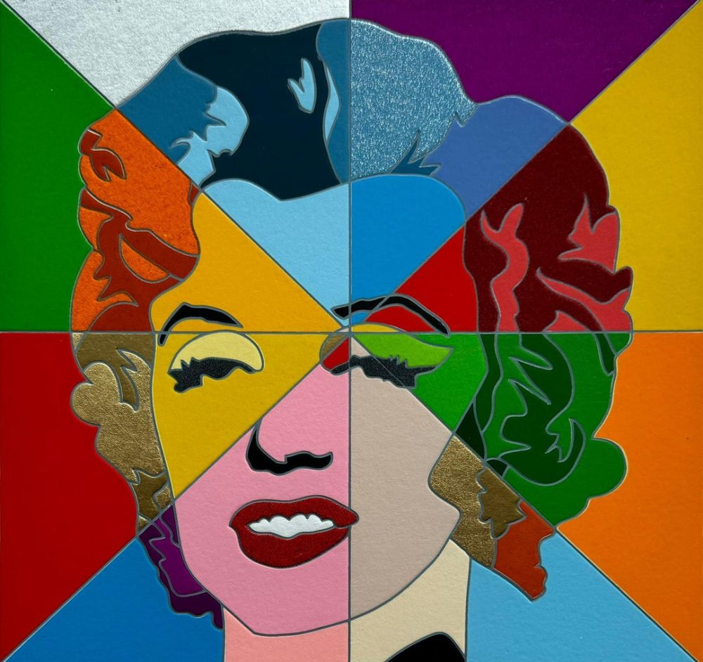 Serigrafia Nespolo - Marylin's rainbow