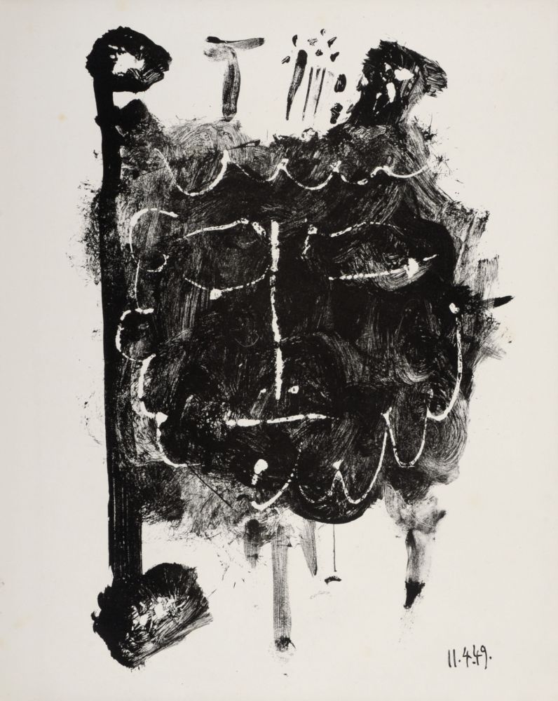 Litografia Picasso - Masque de Cendre #1, 1949