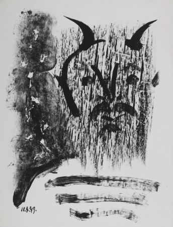 Litografia Picasso - Masque de Cendre #3, 1949