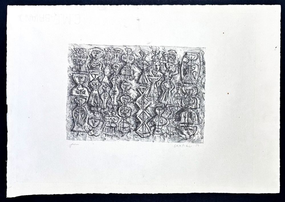 Litografia Campigli - Massimo Campigli (1895–1971) – Follia di donne – Lithograph on Fabriano paper – 1959