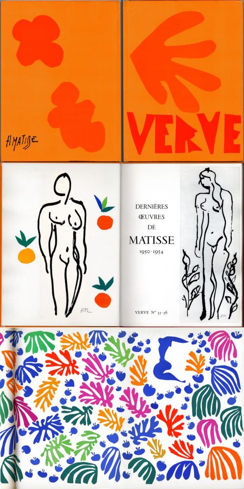 Libro Illustrato Matisse - MATISSE. DERNIÈRES ŒUVRES 1950 - 1954 (VERVE Vol. IX, No. 35-36. 1958)