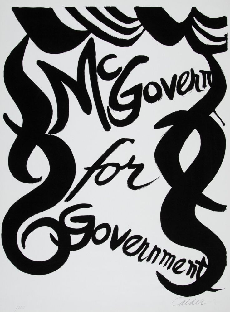 Litografia Calder - McGovern for Government