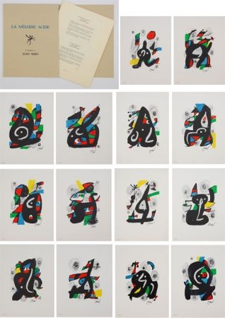 Litografia Miró - Melodie acide
