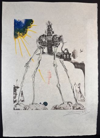 Incisione Dali - Memories of Surrealism Space Elephant