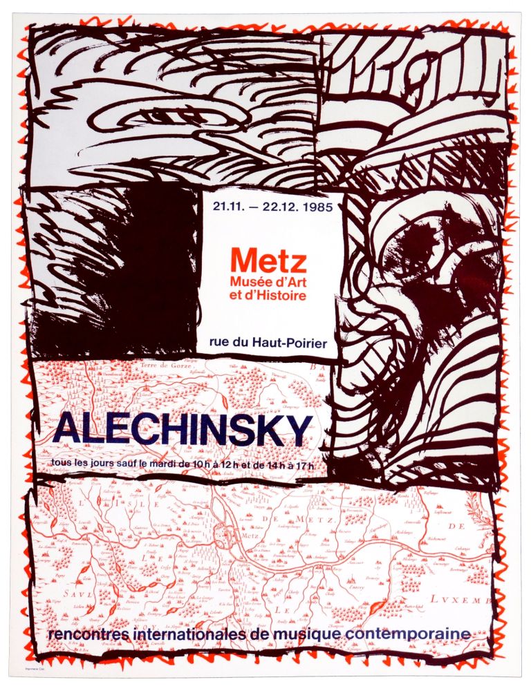 Litografia Alechinsky - Metz Musée d'Art et d'Histoire