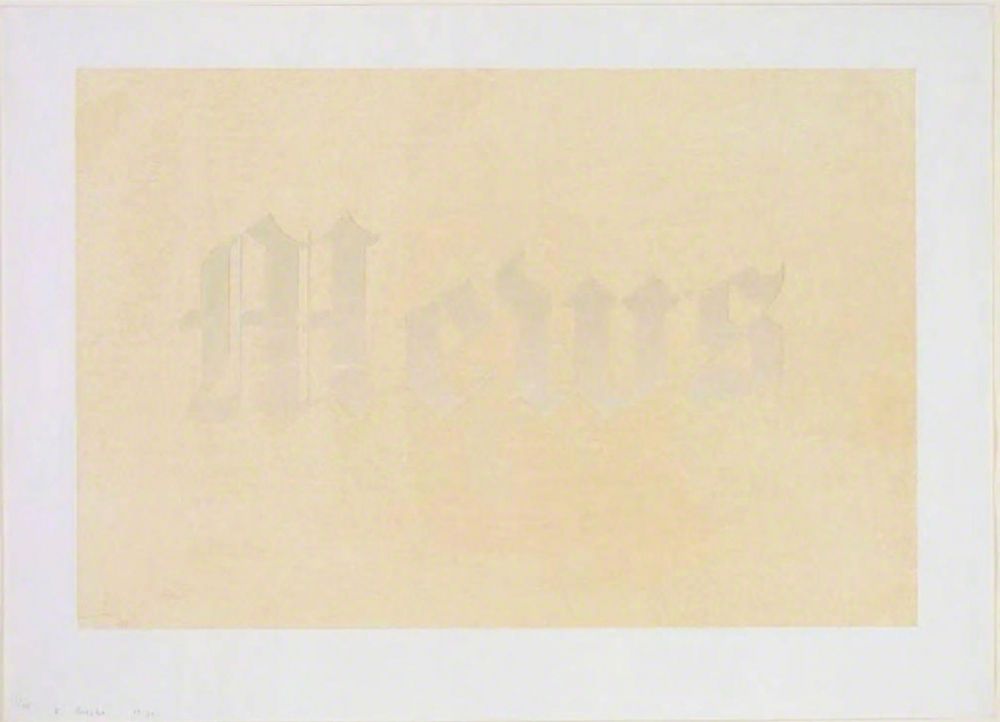 Serigrafia Ruscha - Mews