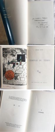 Libro Illustrato Matta - Michel Butor. L'EMPLOI DU TEMPS (1 des 40 avec l'eau-forte rehaussée de Matta) 1956.