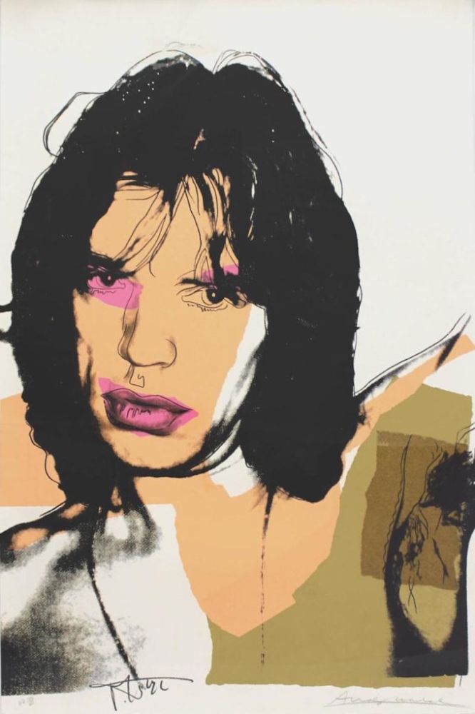 Serigrafia Warhol - Mick Jagger 141 by Andy Warhol