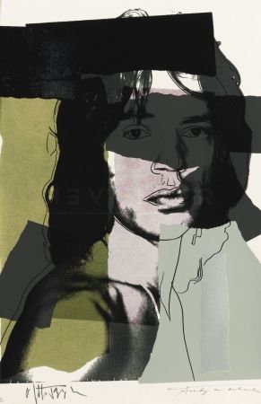 Serigrafia Warhol - Mick Jagger 145 by Andy Warhol