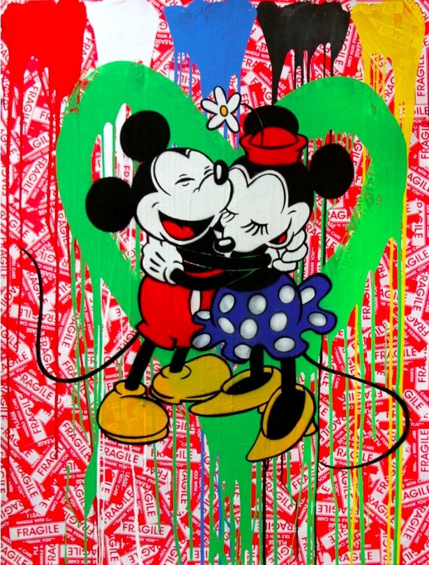 Multiplo Mr. Brainwash - Mickey & Minnie