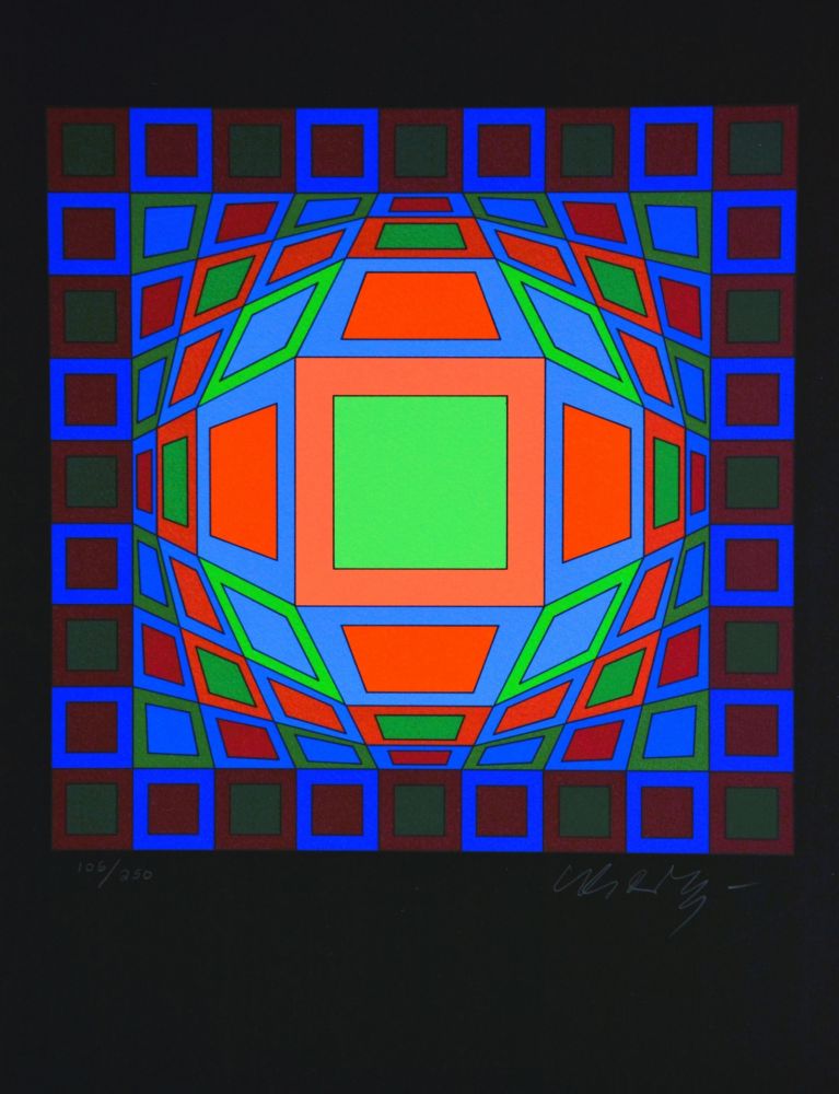 Serigrafia Vasarely - Microcosmos 