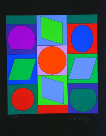 Serigrafia Vasarely - Microcosmos 